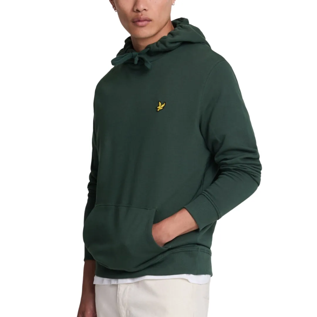 Lyle & Scott Branded Argyle Teal Green Pull-over Hoodie