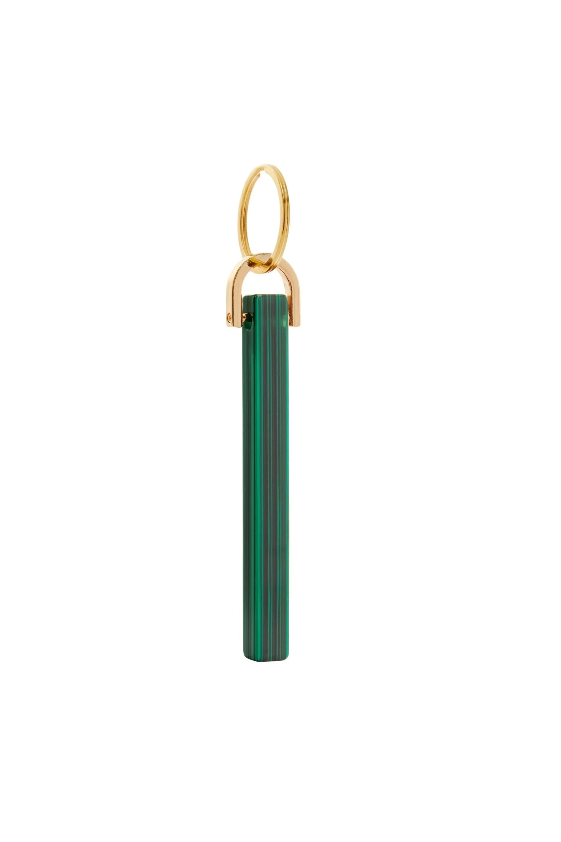 Malachite Bar Keychain