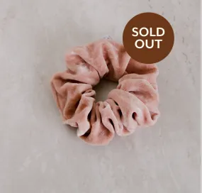 Mauve Silk Velvet Plant Dyed Scrunchie