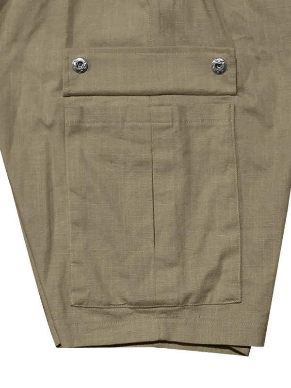 Men’s Cotton Cargo Shorts with Multi-Pockets