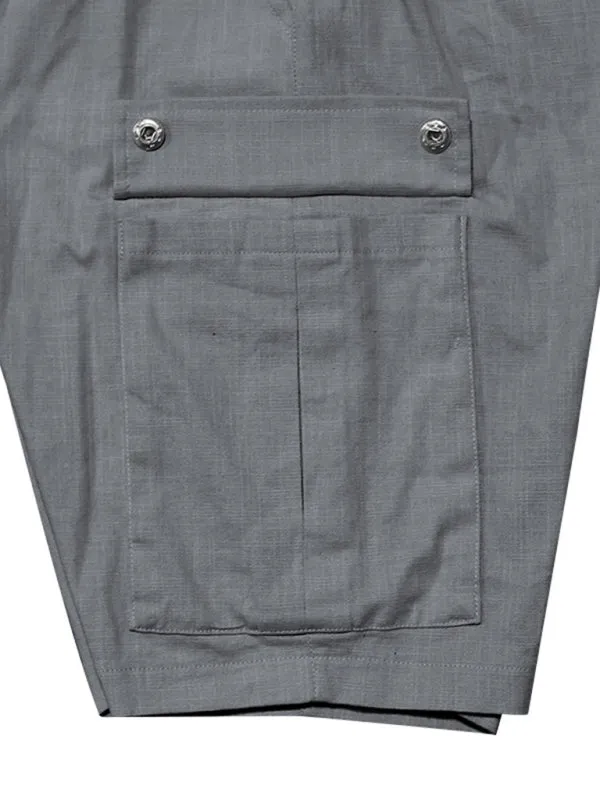 Men’s Cotton Cargo Shorts with Multi-Pockets