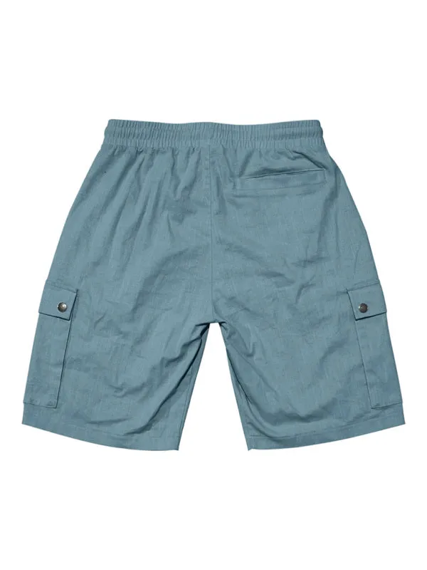 Men’s Cotton Cargo Shorts with Multi-Pockets