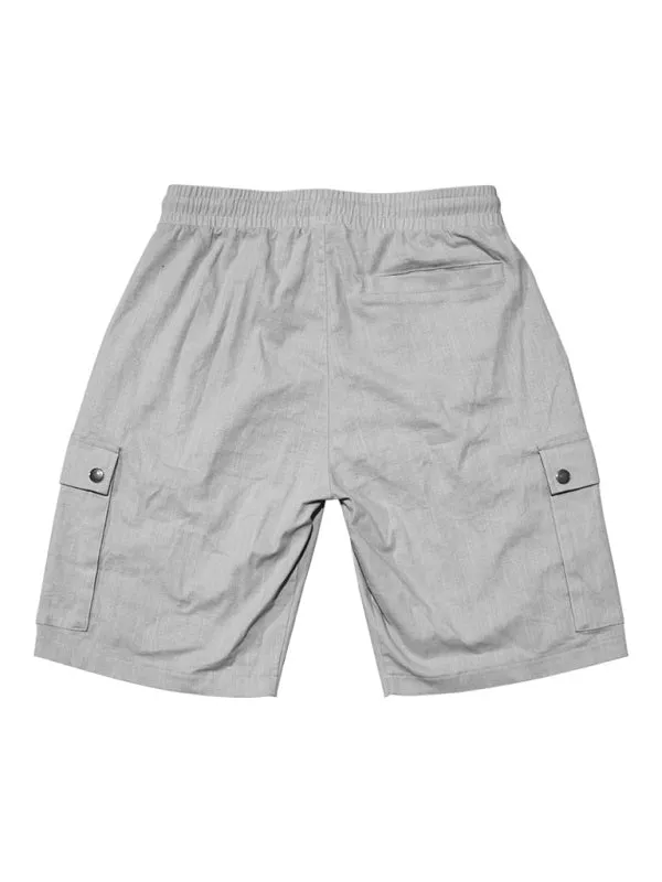 Men’s Cotton Cargo Shorts with Multi-Pockets