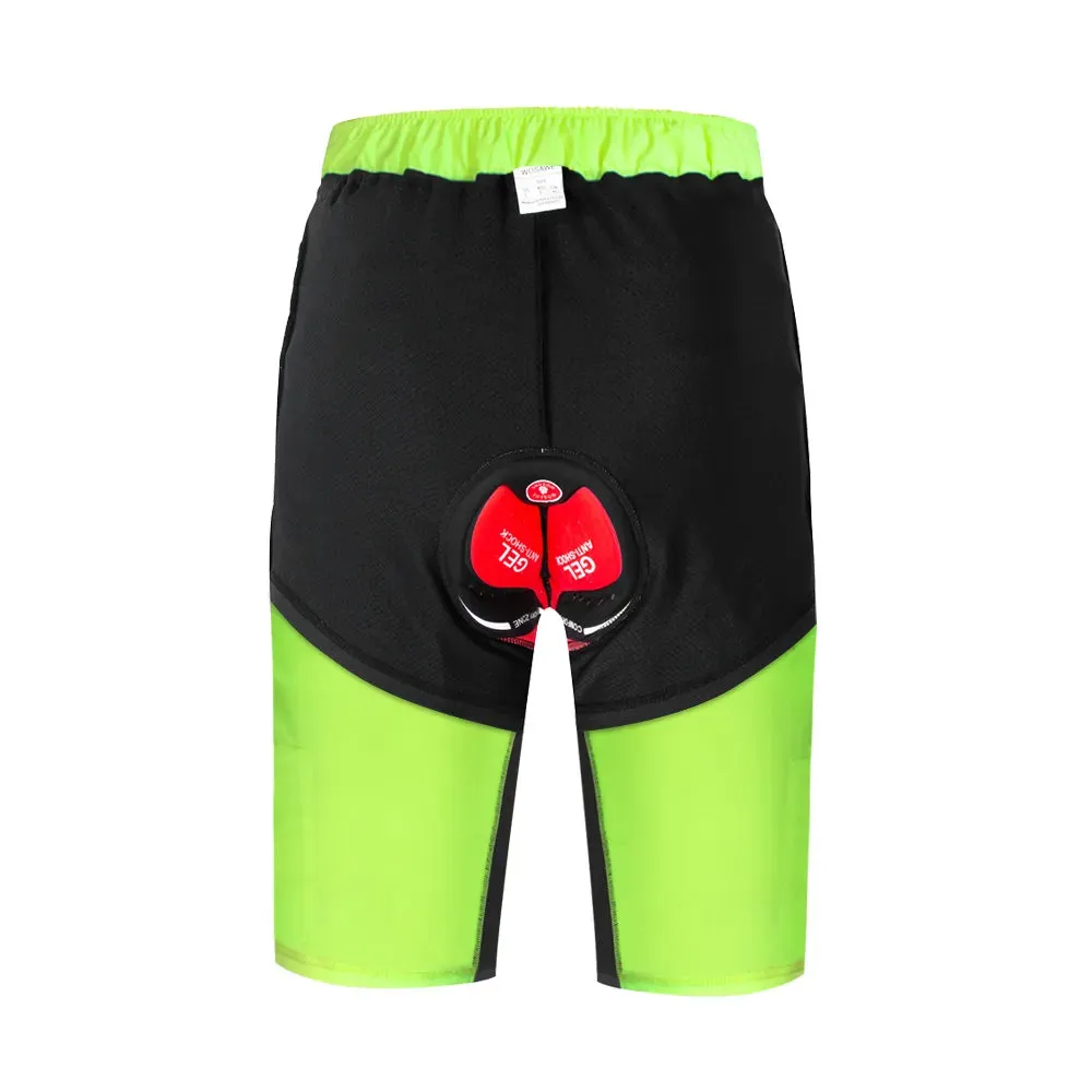 Men's Cycling Padded Shorts With Non-Remove Cycling Underwear Bike Downhill MTB Shorts Loose Fit Sports Bicycle Short