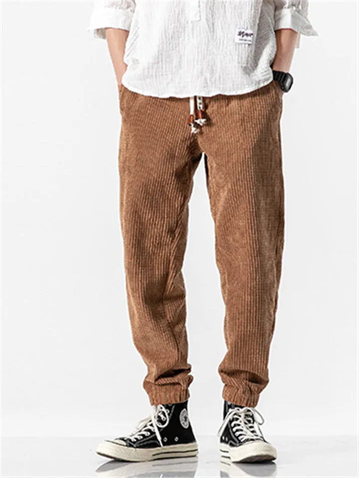 Men's Skinny Corduroy Pants