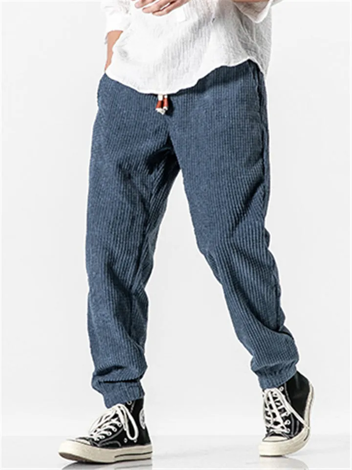 Men's Skinny Corduroy Pants