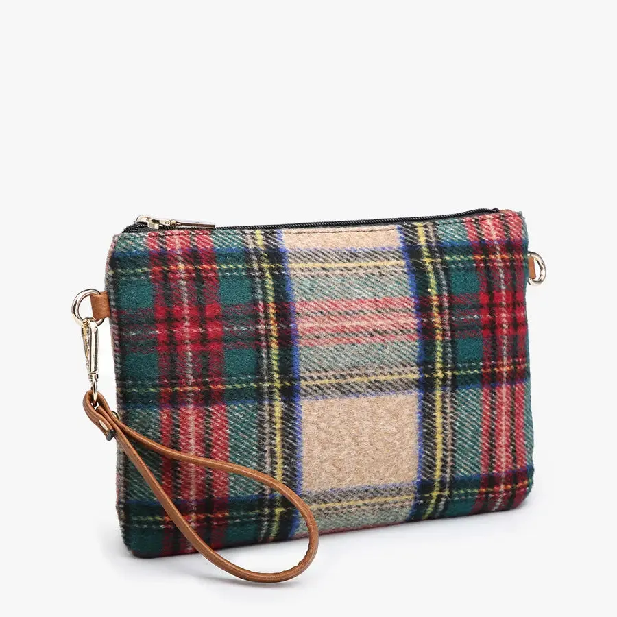 Meriam Clutch Crossbody/Wristlet - Multi Plaid