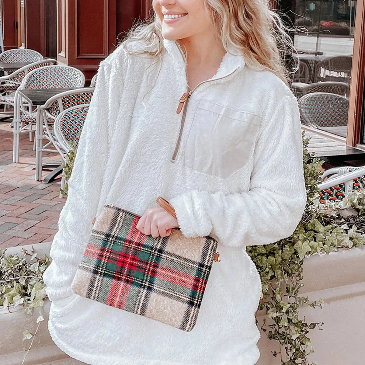 Meriam Clutch Crossbody/Wristlet - Multi Plaid