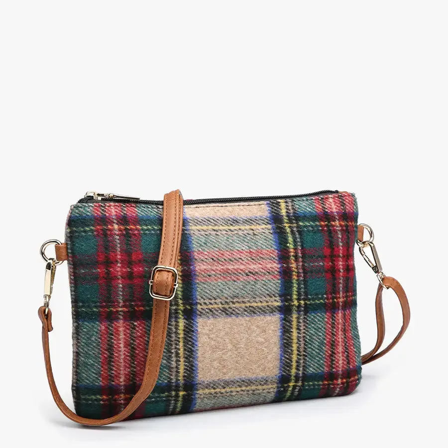 Meriam Clutch Crossbody/Wristlet - Multi Plaid