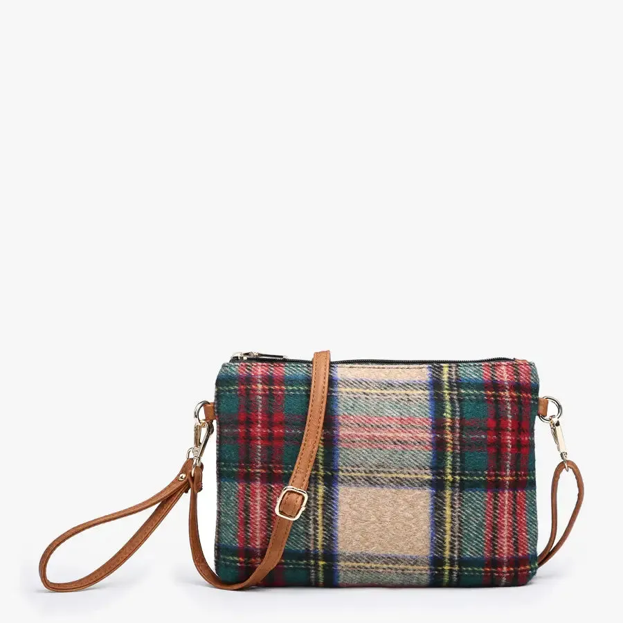 Meriam Clutch Crossbody/Wristlet - Multi Plaid