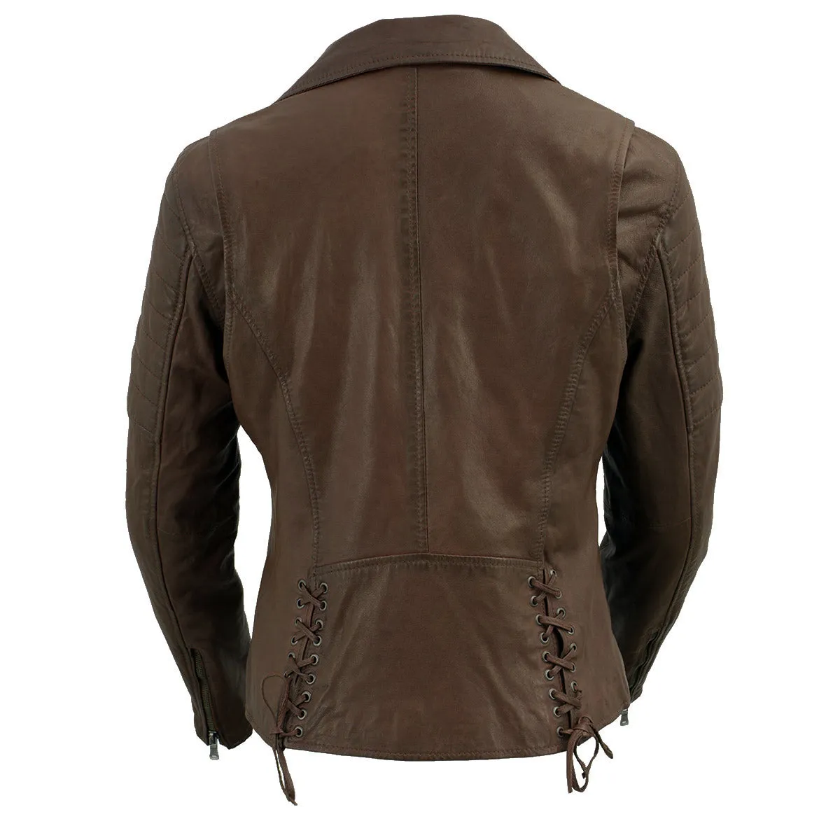 Milwaukee Leather Brown Vintage Motorcycle Inspired Vegan Tan Fashion