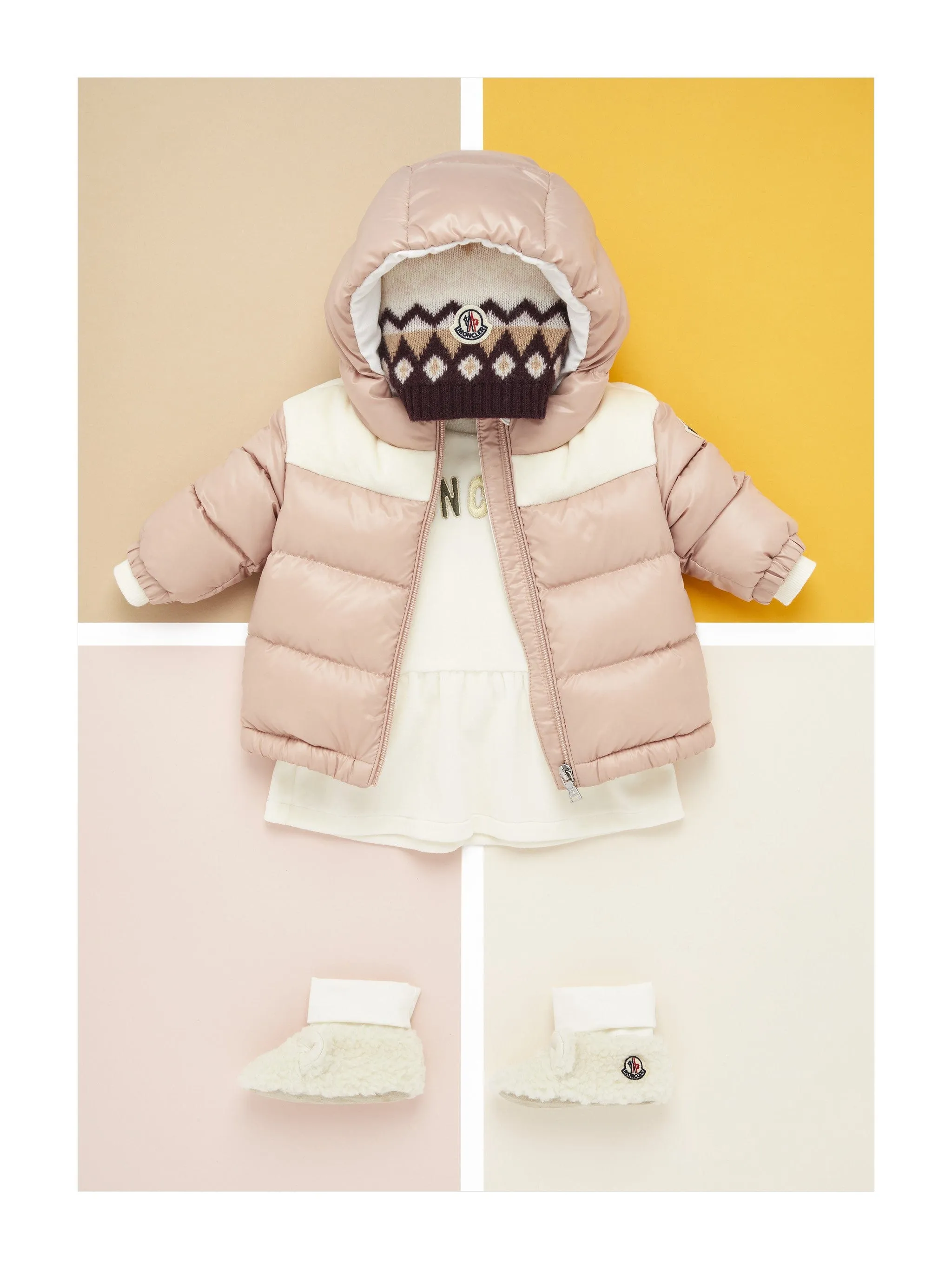 Moncler Enfant Baby Girls Down Padded Lakisha Jacket in Pink