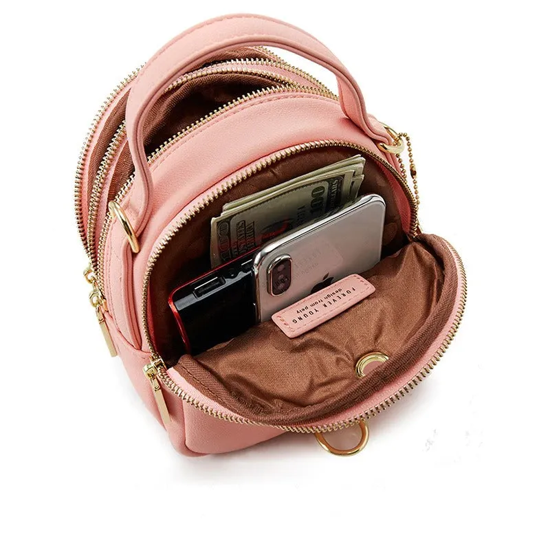 Multi-Functional Mini Compact Crossbody Backpack Handbags