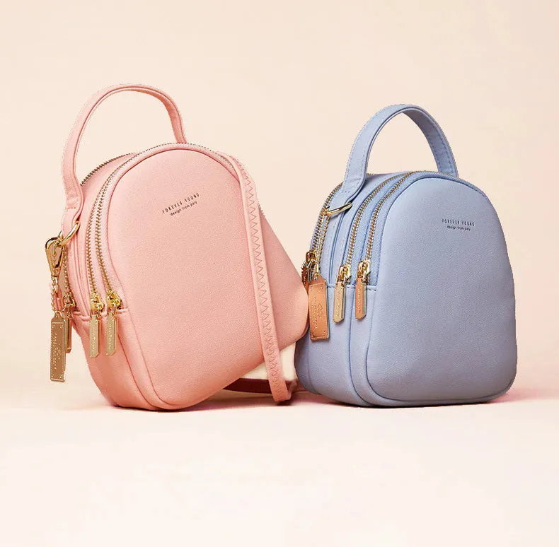 Multi-Functional Mini Compact Crossbody Backpack Handbags