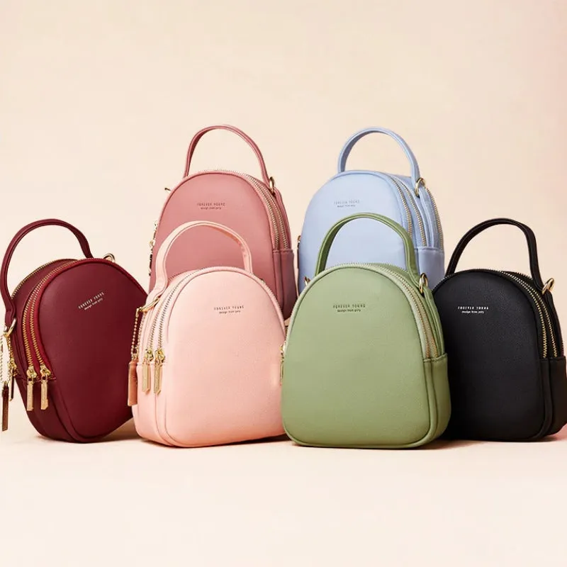 Multi-Functional Mini Compact Crossbody Backpack Handbags