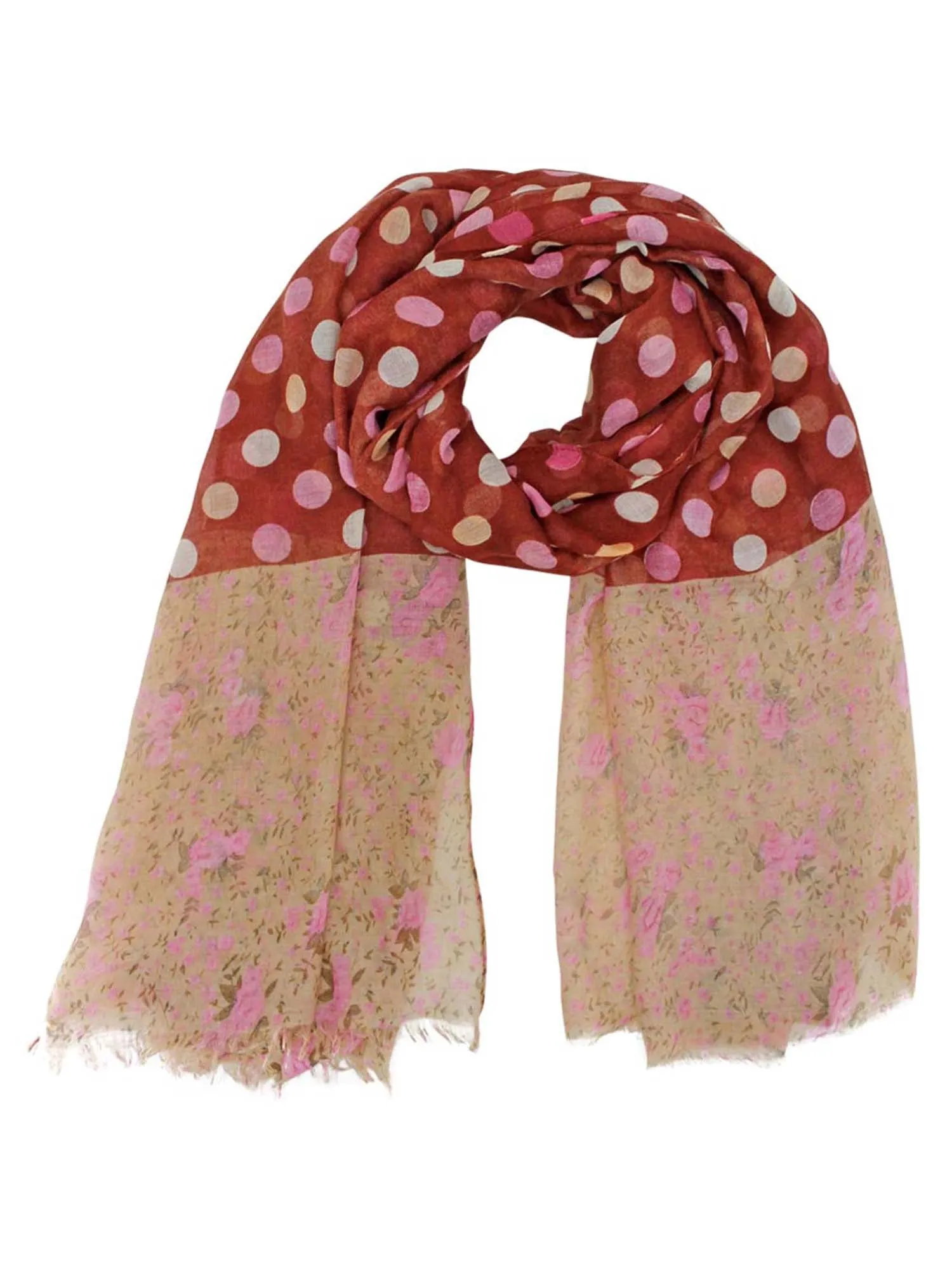 Multicolor Polka Dot Scarf Shawl