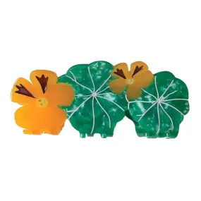 Nasturtium Garden Hair Clip