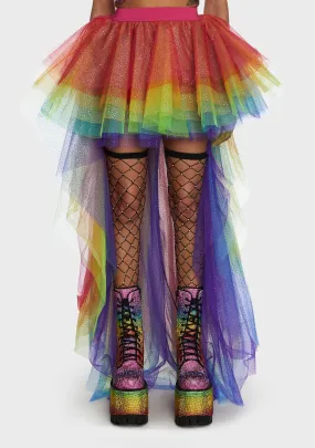 Nymph Princess Tulle Skirt - Rainbow Glitter