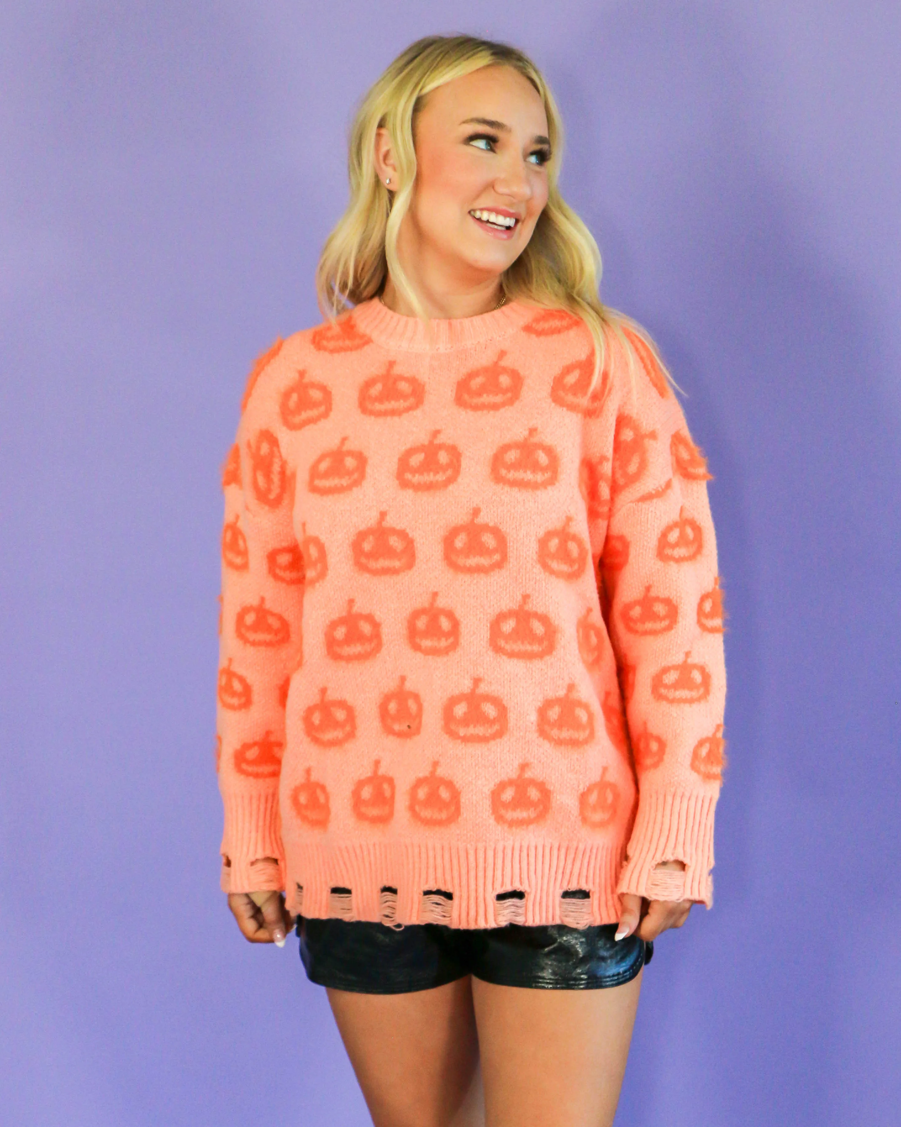 Orange Pumpkin Sweater