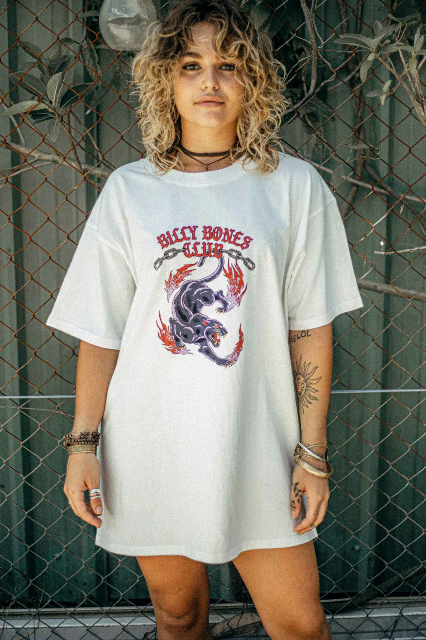 Panther Tee - Vintage White