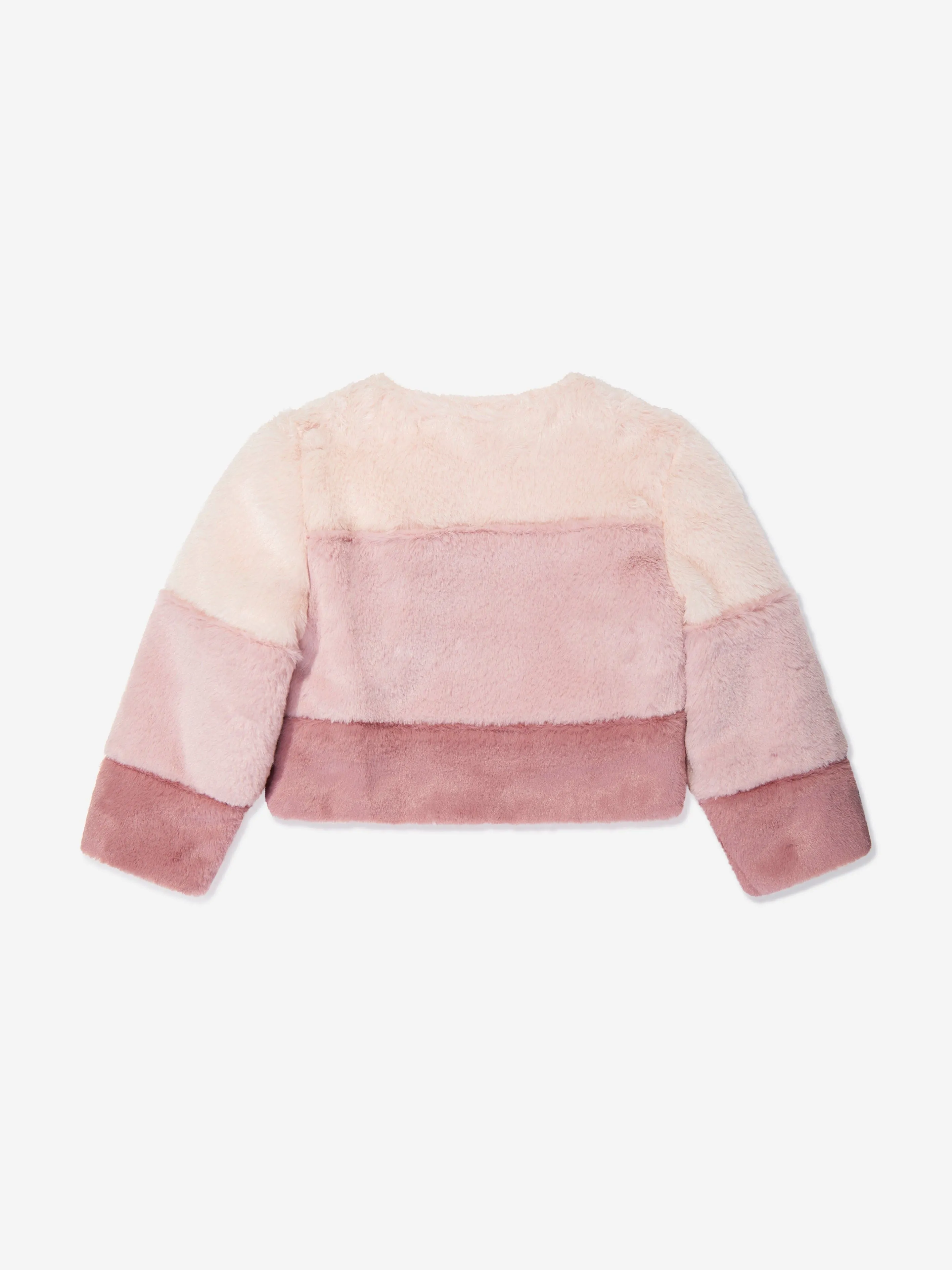 Patachou Girls Faux Fur Jacket in Multicolour