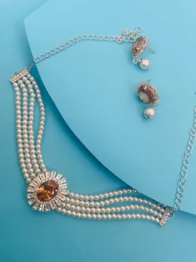 PEARL AD LAYER NECKLACE