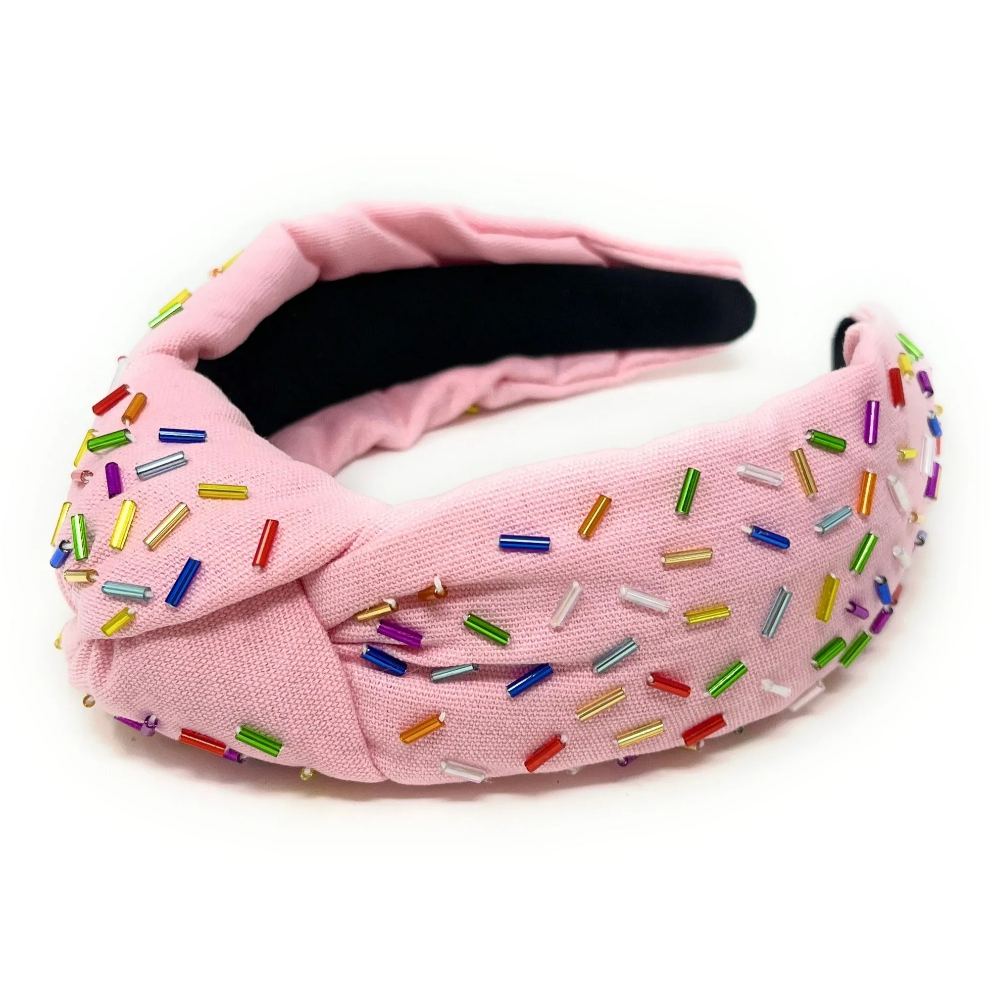 Pink Confetti Knot Headband