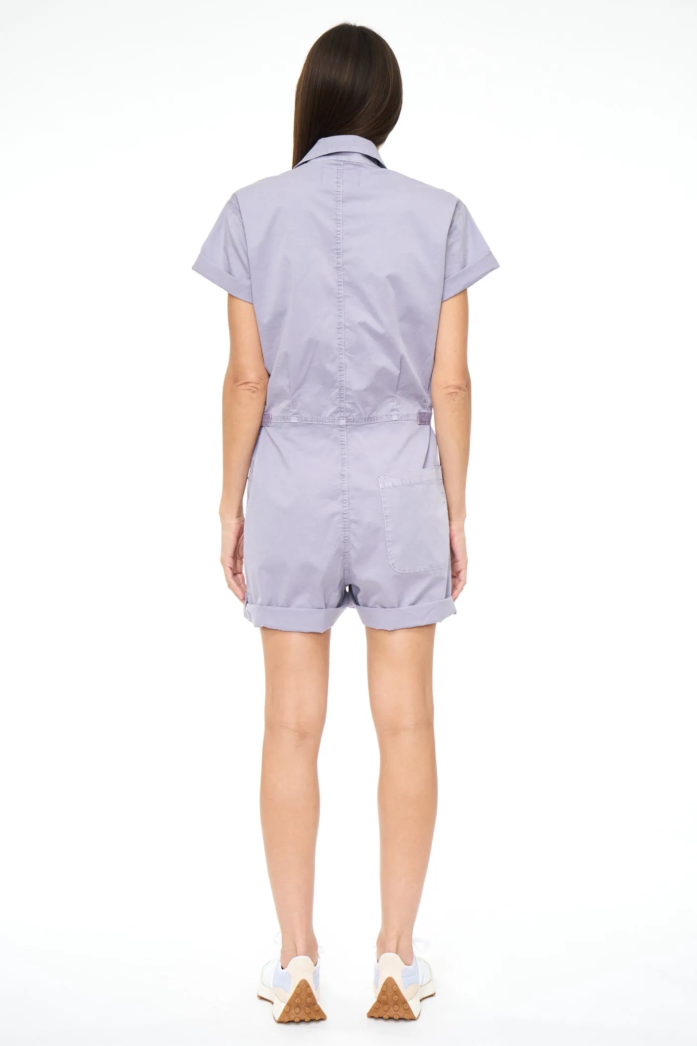 Pistola - Parker Cotton Worker Shorts Romper Playsuit - Plumeria