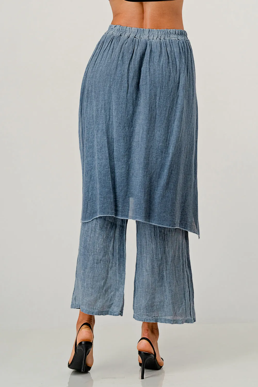 Raw Moda Linen Layered Minna Pants