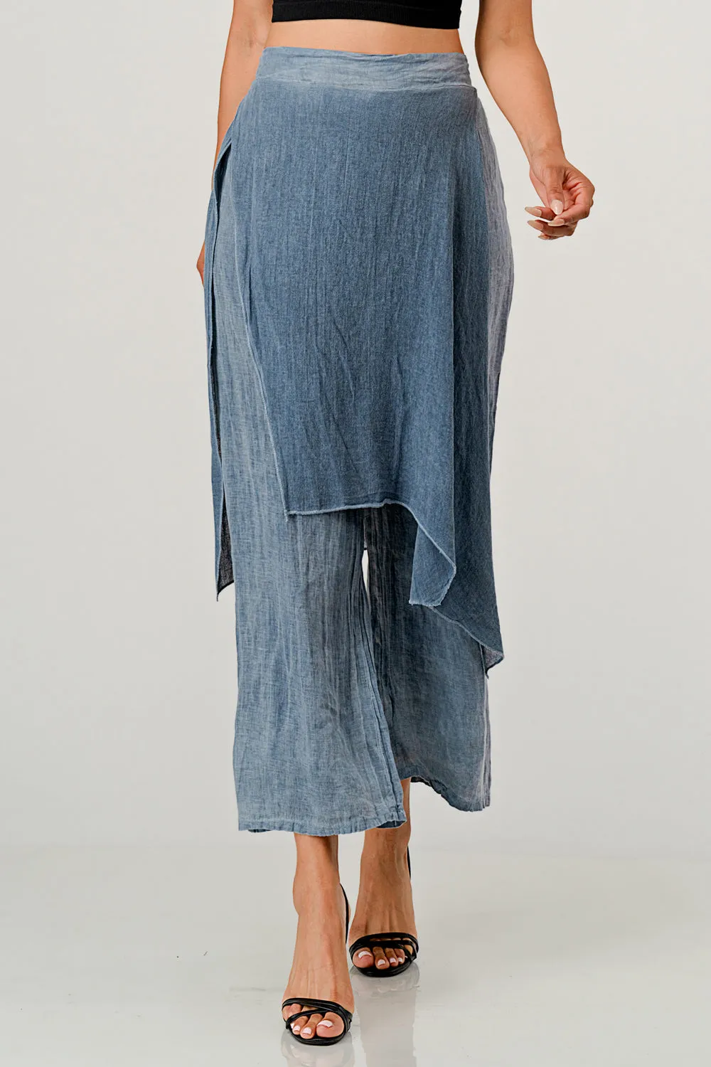 Raw Moda Linen Layered Minna Pants