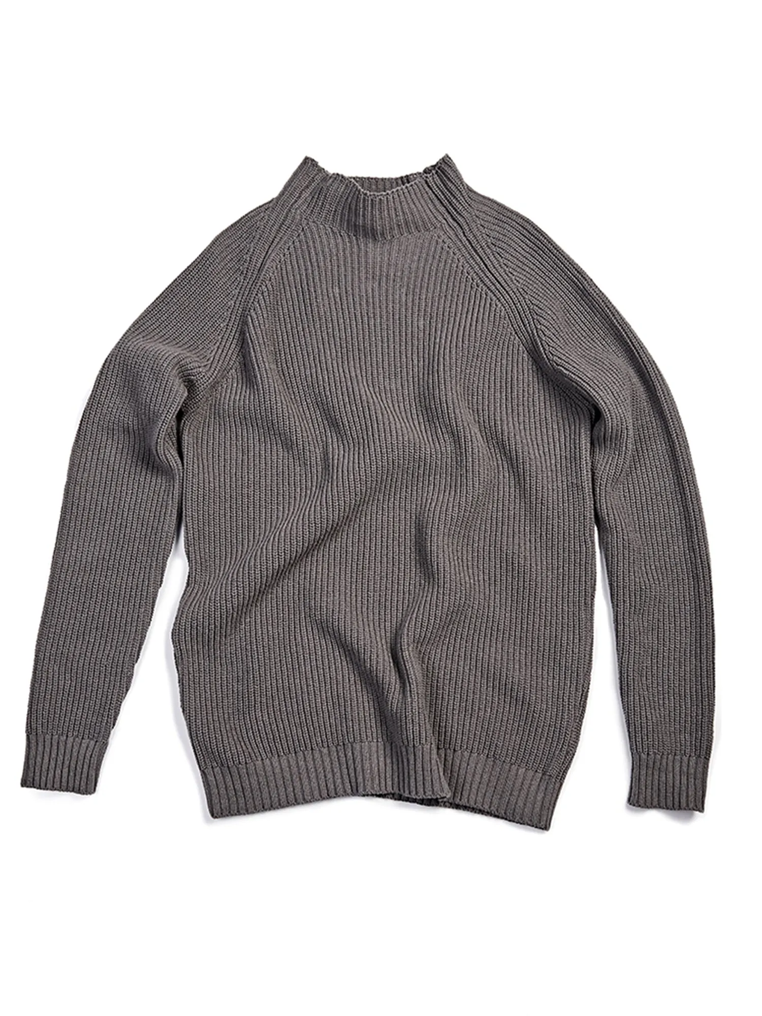 Recycled Slouch Knit Mockneck