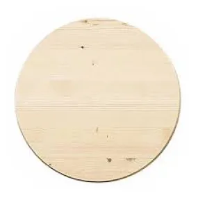 Round Pine Wood Surface 11in