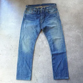 RRL slimfit jeans W34 L32スリムフィットデニム　アメリカ製　加工ジーンズ　W34 L32