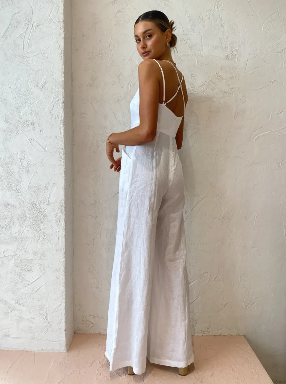 Rumer Byron Jumpsuit in White