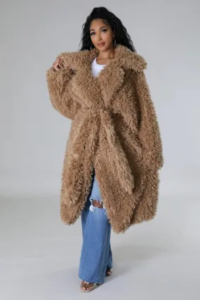 Runway Ready-Heavy Fuzzy Long Jacket