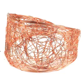 Scribble Design Wire Cuff in Copper WorldFinds