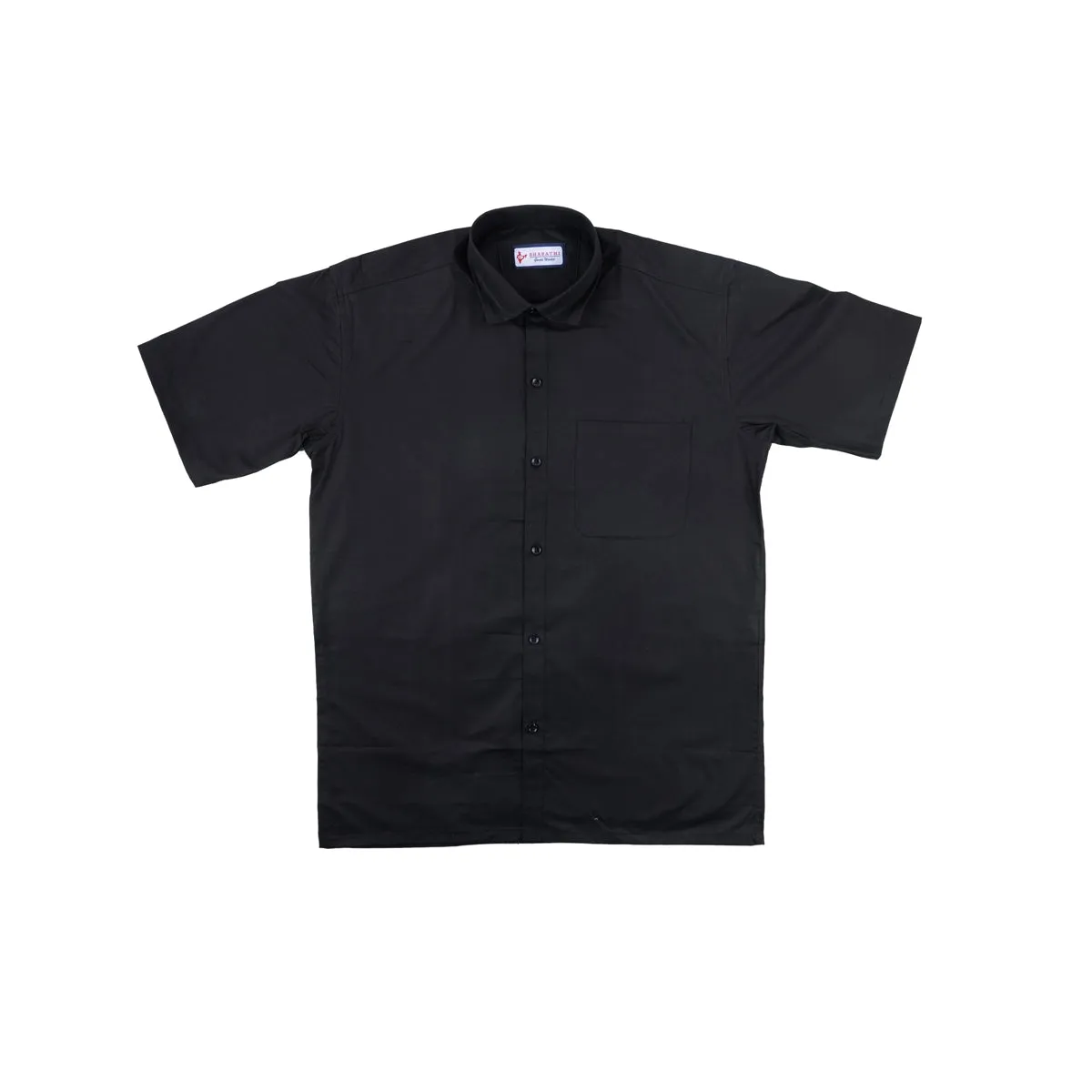 Shirt - 40 Inches | Half Sleeves Formal Shirt/ Black Colour Half Hand Casual Shirt for Men