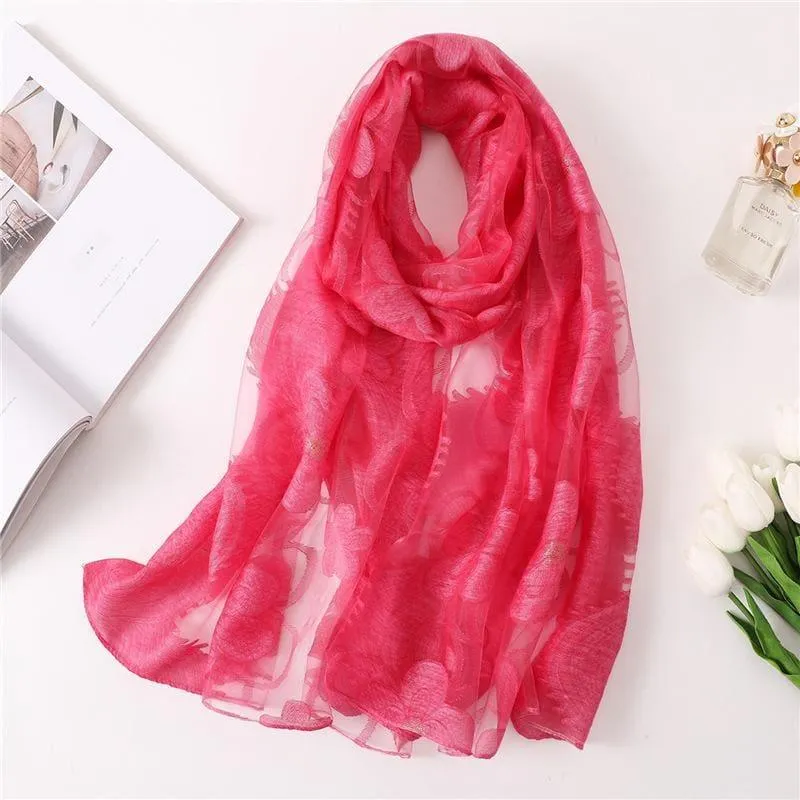 Silk Shawls and Wraps Scarf