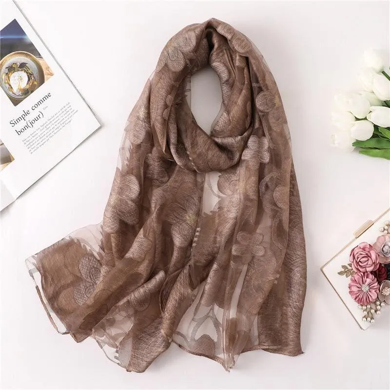 Silk Shawls and Wraps Scarf