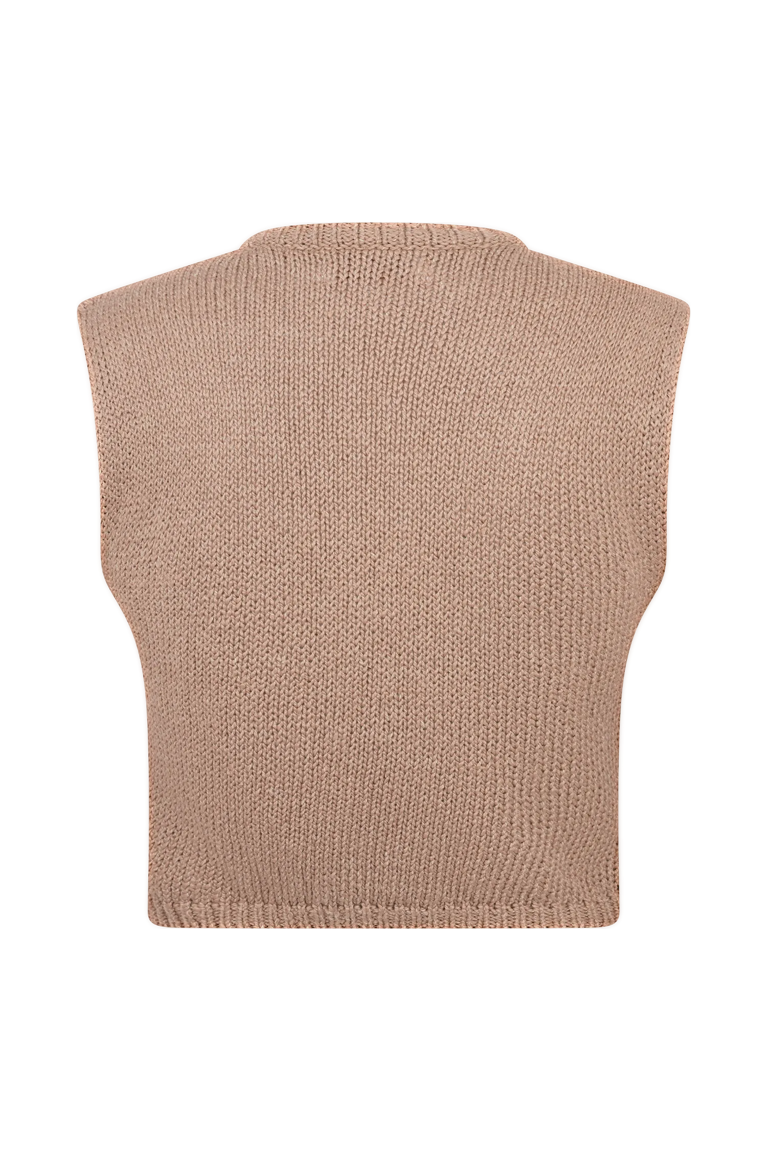 Sloane Overlay Knit Top - Latte