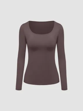 Soft Smoothing Scoop Long Sleeve T-Shirt