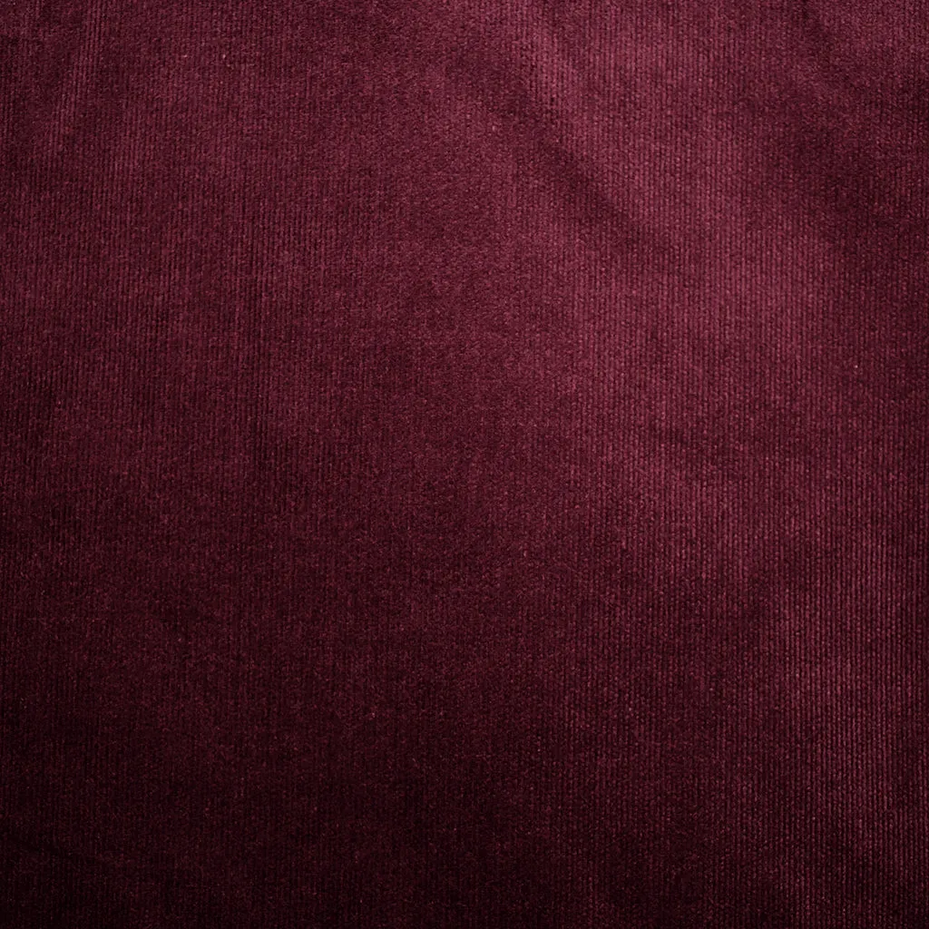 Soft Stretch Micro Wale Corduroy Solid Wine