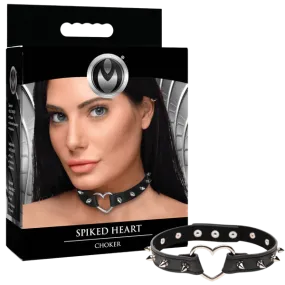 Spiked Heart Choker