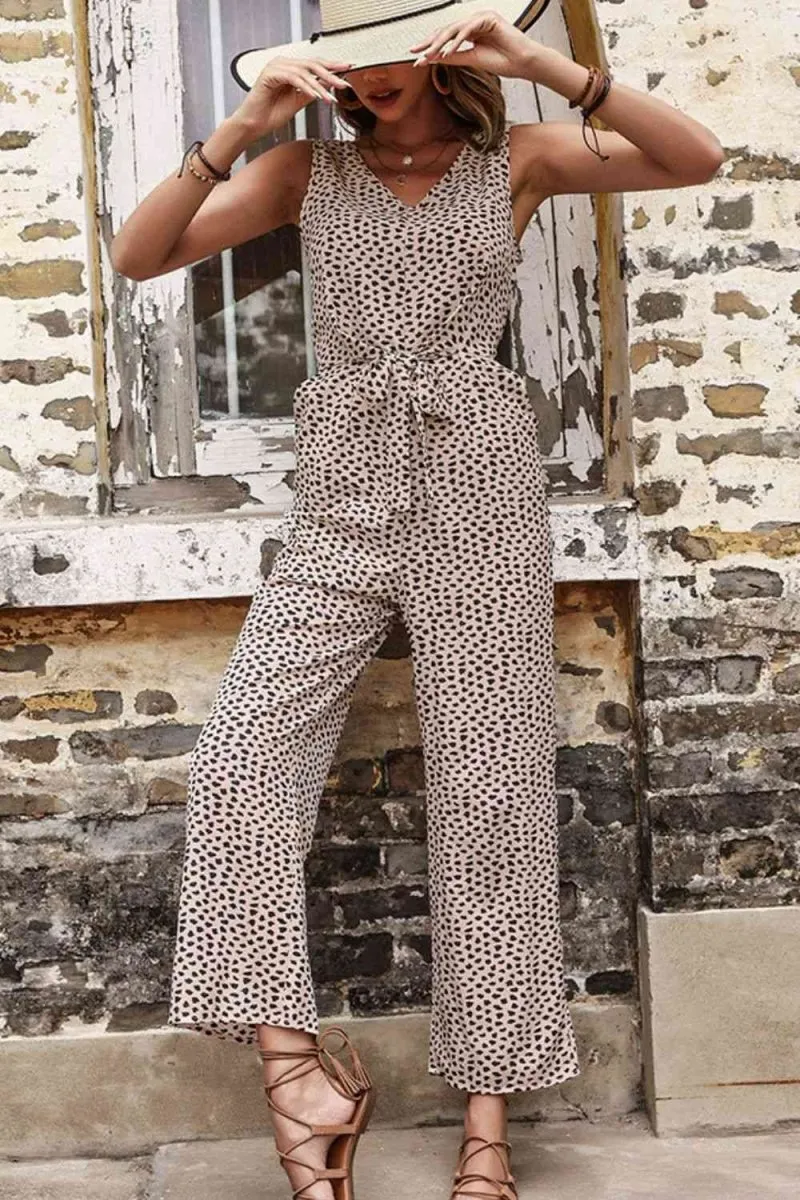 Spot On Statement Womens Leopard Jumpsuit