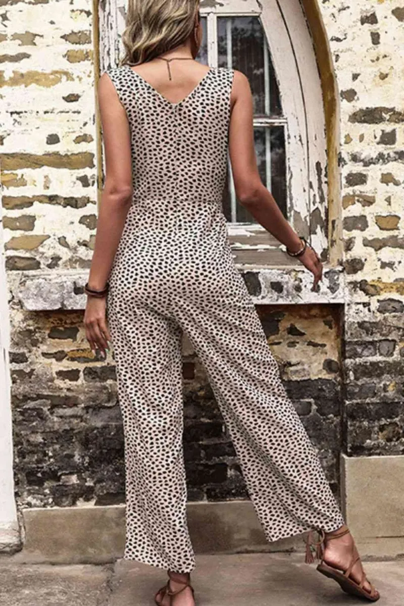 Spot On Statement Womens Leopard Jumpsuit