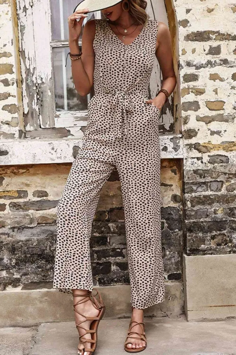 Spot On Statement Womens Leopard Jumpsuit