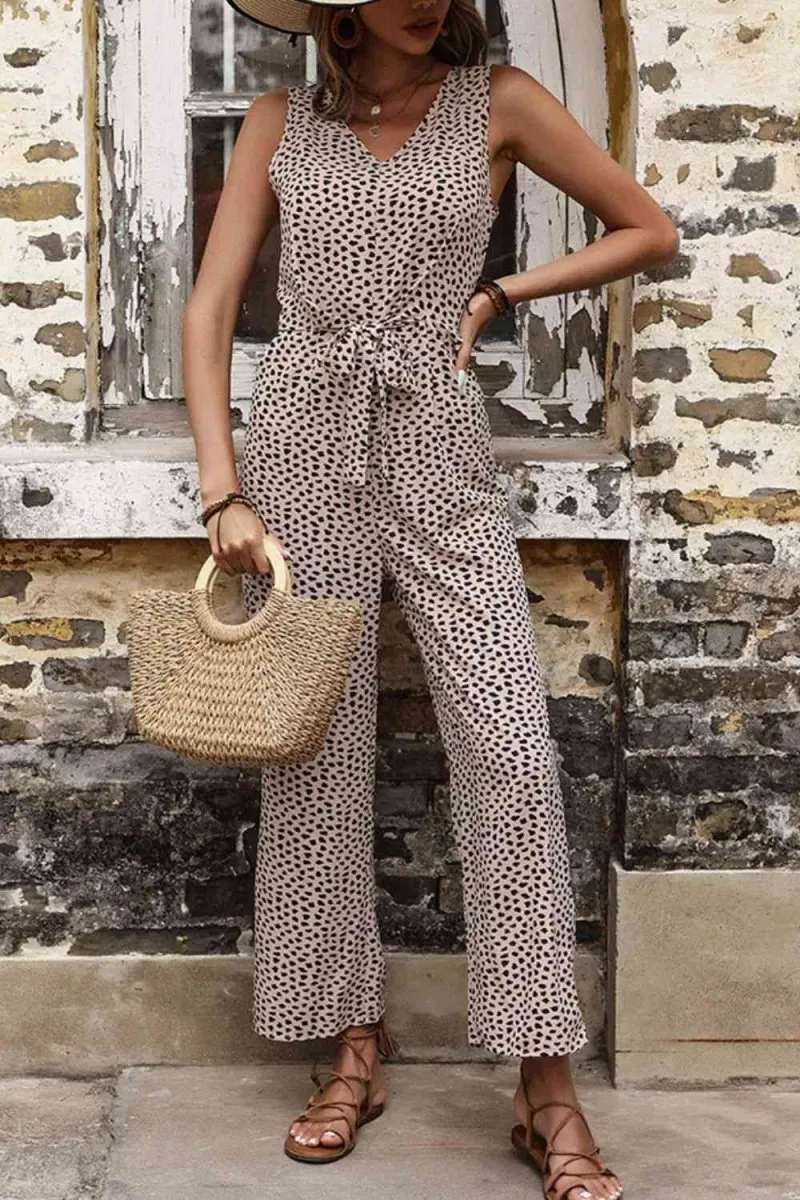 Spot On Statement Womens Leopard Jumpsuit