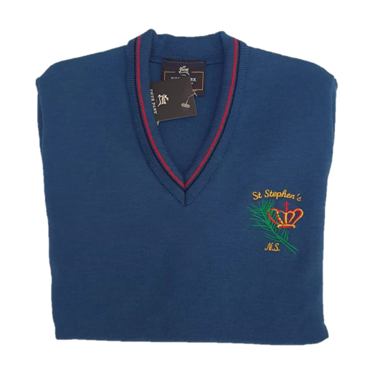 St Stephens National School Crested Jumper | Wool Mix