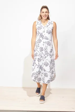 Stamped Scroll Midi Dress by Escape