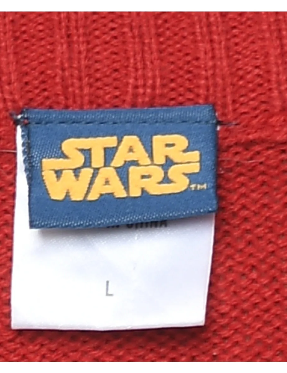 Star Wars Red Nordic Jumper - L